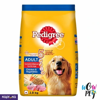 Pedigree Adult Chicken n Vegetables Dry Dog Food 2.8kg  Online for none