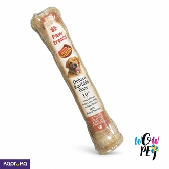 Paw Treats Deluxe Rawhide Bone 10` Beef Chew - Dogs  Online for none