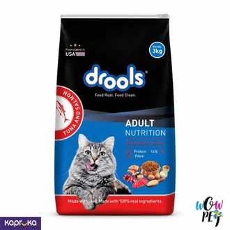 Drools Cat Food Adult Tuna And Salmon 3kg  Online for none