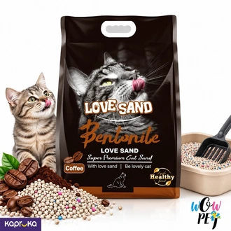 Love Sand Bentonite Cat Litter Coffee Flavour 5L Sri Lanka  Online for none