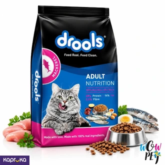 Drools Adult Cat Food Mackerel 3kg  Online for none