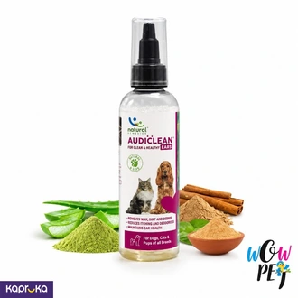 Natural Remedies Audiclean Ear Cleaner for Dogs Cats 90ml  Buy pet Online for specialGifts