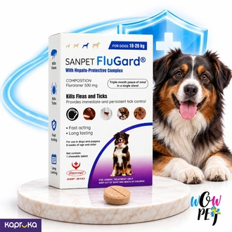 SANPET FluGard Flea Tick Protection for Dogs 2040 kg  Buy pet Online for specialGifts