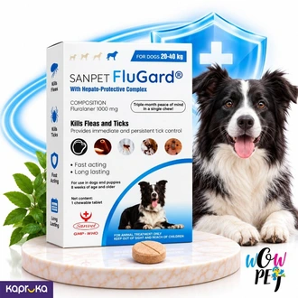 SANPET FluGard Flea Tick Protection for Dogs 2040 kg  Buy pet Online for specialGifts