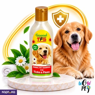 Groomet TFS Herbal Pet Shampoo For Ticks Fleas 100ml  Online for none