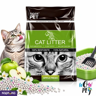 TIGER PET Bentonite Cat Litter Apple Fresh 5L Buy pet Online for specialGifts