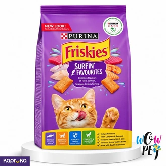 Purina Friskies Seafood Sensations Dry Cat Food 400g  Online for none