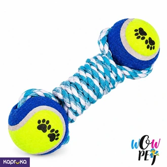 Double Tennis Ball Rope Toy for Dogs - Kapruka Sri Lanka  Online for none