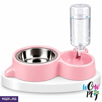 Cat Face Shape Double Bowl For Cats  Online for none