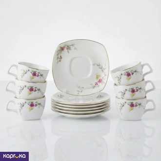 Yellow Butterfly 12 Pcs Tea Set  Online for none