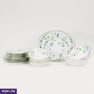 Blue Rose 21 Pieces Dinner Set  Online for none