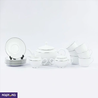 Cherry Platinum 17 Pieces Tea Set  Online for none