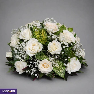 Ivory Velvet And Frost Posy Buy natural-affection-by-jayarathna- Online for Flowers