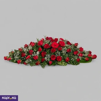 Crimson Rose Elegance Centerpiece Buy natural-affection-by-jayarathna- Online for Flowers