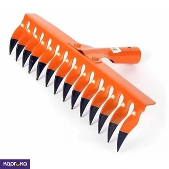 14 Teeth Rake Garden Rake Steel Heavy Use And Strong Head For Loose Soil Dry Grass Leaves  Online for none