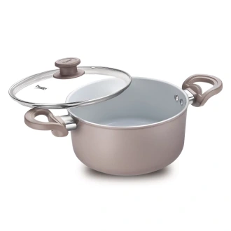 Prestige Ceramic Coating Nonstick Cookware Casserole With Lid 20  Online for none