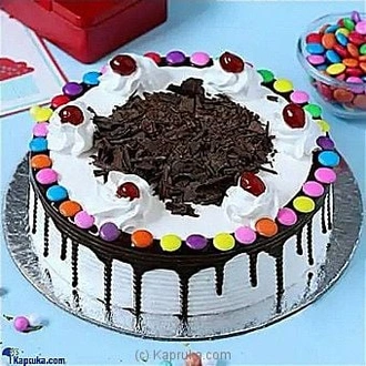 Black Forest Fresh Cream Cakes With Gems Topp Buy India Online for specialGifts