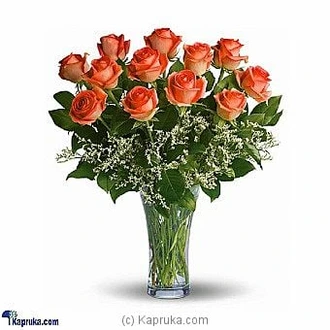 12 Long Stemmed Orange Roses Buy Canada Online for specialGifts