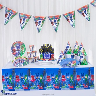 PJ Mask Birthday Bundle - Night Of PJ Mask Cake With Party Essen  Online for none