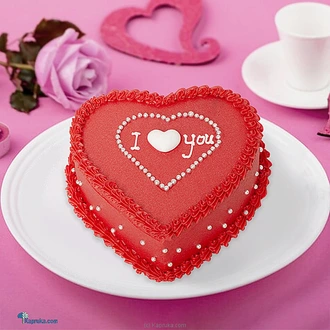 ` I Love You` Heart Shape Cake  Online for none
