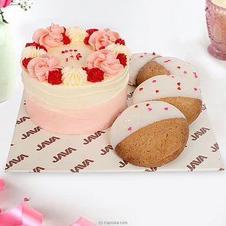 Java Vanilla Bento Cake With Cookies  Online for none
