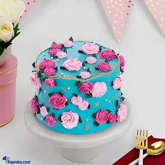 Pink Bloom Paradise Ribbon Cake  Online for none
