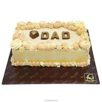 Father`s Day Sweetest Dad Vanilla Butter Cake (GMC)  Online for none