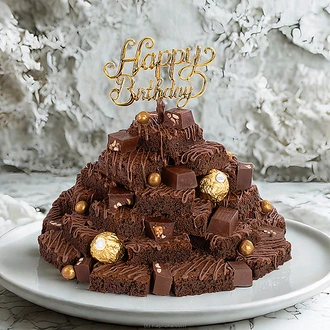 Brownie Tower Cake  Online for none