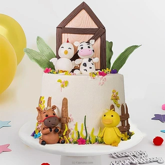 Barnyard Bliss Ribbon Cake Kid`s Happy Birthday Ribbon Cake For  Online for none