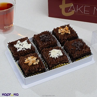 Dilmah Chocolate Brownie 6 Piece Box Buy Cake Delivery Online for specialGifts