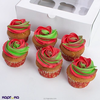 Divine Christmas Cup Cake Red Green  Online for none
