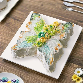 Butterfly Blossom Ribbon Cake  Online for none