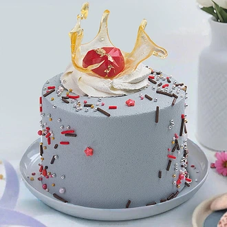 Heart Of Elegance Chocolate Bento Cake Buy valentine Online for specialGifts