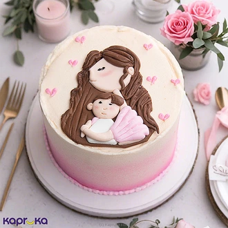 Happy Birthday Mom Rosy Cradle Bento Ribbon Cake  Online for none
