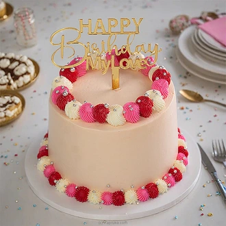 Happy Birthday My Love Ribbon Bento Cake  Online for none