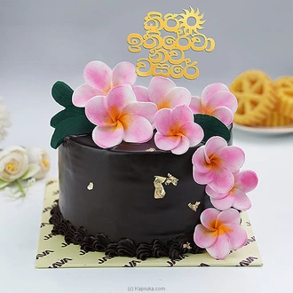 Java Aurudu Pink Araliya Choco Cake  Online for none