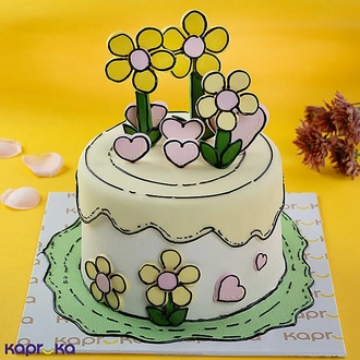 Jungle Stroll Ribbon Comic Cake Buy mother Online for specialGifts