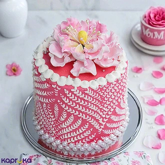 Bloom For You Floral Ribbon Cake Buy Cake Delivery Online for specialGifts