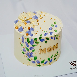 Waters Edge Mother's Day Floral Chocolate Cake 1kg at Kapruka Online