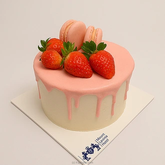 Mount Lavinia Strawberry Chocolate Dripping Sponge Cake Buy Cake Delivery Online for specialGifts