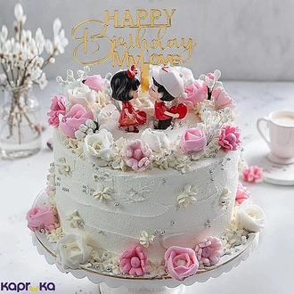 Happy Birthday Love Garden Chocolate Cake  Online for none