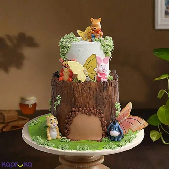 Winnie`s Woodland Adventure Kid`s Happy Birthday Ribbon Tower Ca  Online for none