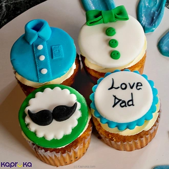 Mahaweli Reach Father`s Day Love You Papa Cupcake 4 Set  Online for none