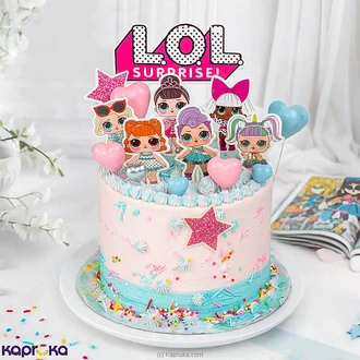 LOL Surprise Starburst Kid`s Birthday Ribbon Cake  Online for none