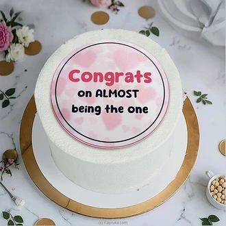 Congrats On Almost Being The One Ribbon Cake ~ Screw You Gifts Buy Cake Delivery Online for specialGifts
