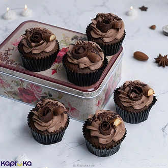 Decadent Chocolate Cupcakes Box Of 6  Online for none