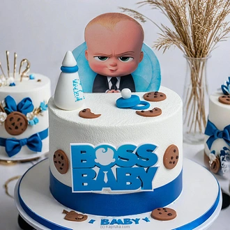 Boss Baby Birthday Ribbon Cake  Online for none