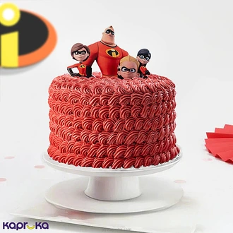 The Incredibles Hero Ribbon Cake  Online for none