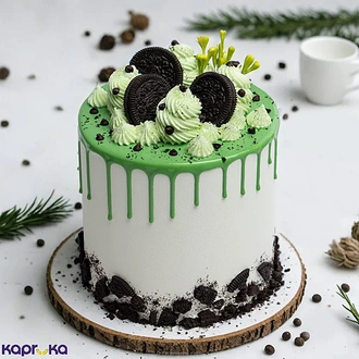 Minty Oreo Dream Drip Chocolate Cake  Online for none