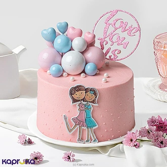 Sisterly Bond Celebration Ribbon Cake  Online for none